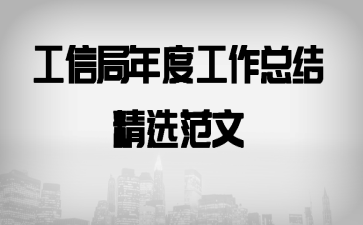 工信局年度工作总结精选范文