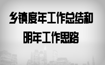 乡镇年度工作总结和明年工作思路