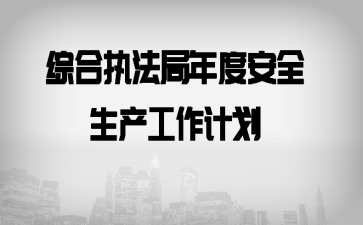 综合执法局年度安全生产工作计划