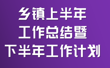乡镇上半年工作总结暨下半年工作计划