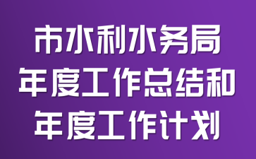 市水利水务局年度工作总结和年度工作计划