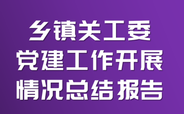 乡镇关工委党建工作开展情况总结报告