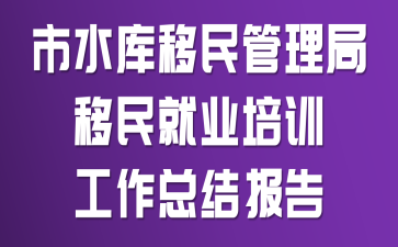 ��ˮ����������������ҵ��ѵ�����ܽᱨ��