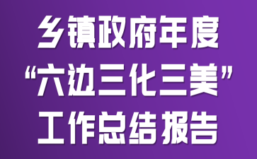 乡镇政府年度“六边三化三美”工作总结报告