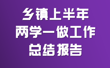 乡镇上半年两学一做工作总结报告