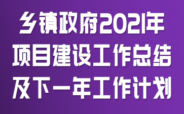 乡镇政府2021年项目建设工作总结及下一年工作计划
