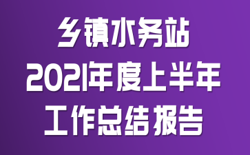 乡镇水务站2021年度上半年工作总结报告