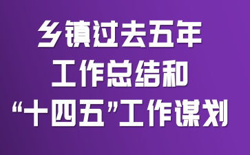 乡镇过去五年工作总结和“十四五”工作谋划