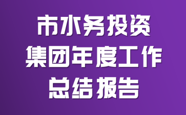 ��ˮ��Ͷ�ʼ�����ȹ����ܽᱨ��