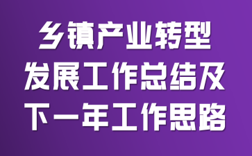 �����ҵת�ͷ�չ�����ܽἰ��һ�깤��˼·